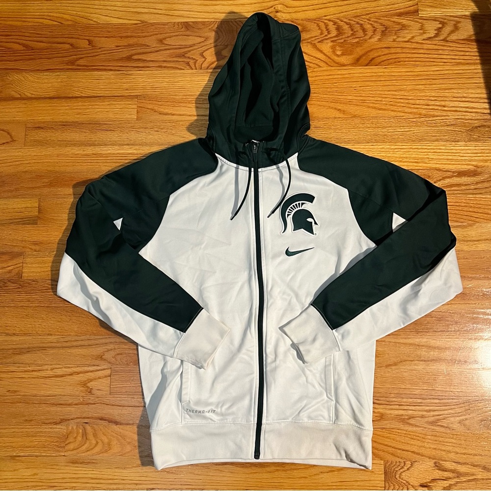 Michigan State University Nike Elite Basketball Thermal Sweater Zip Up